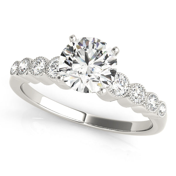 Graduated Bezel-Set Diamond Engagement Ring (1/4 ct. tw.)
