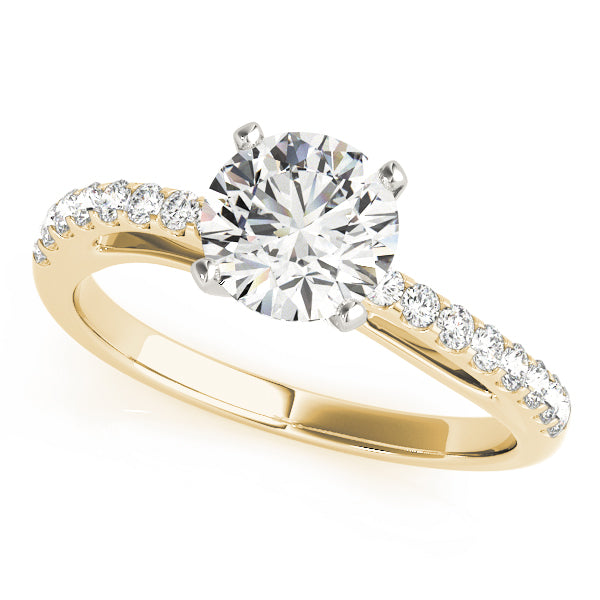 Petite Pavé Diamond Engagement Ring (1/4 ct. tw.)