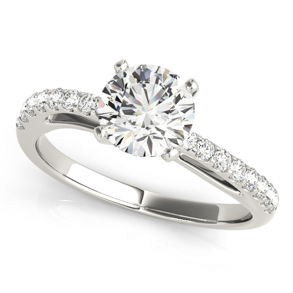 Petite Pavé Diamond Engagement Ring (1/4 ct. tw.)