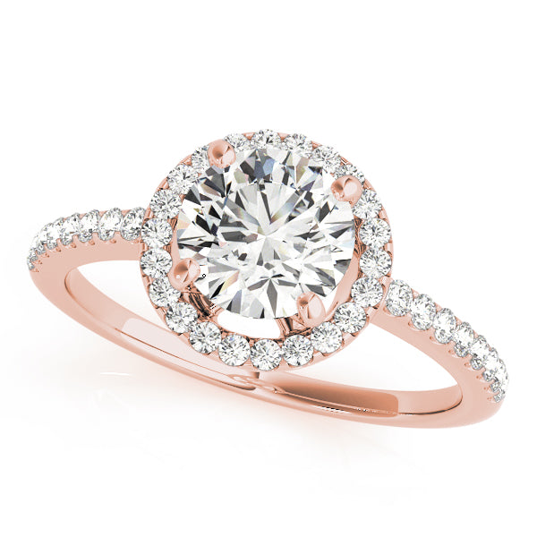 Halo Pavé Diamond Engagement Ring (1/3 ct. tw.)