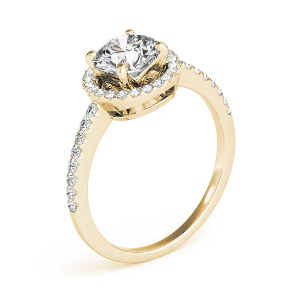 Halo Pavé Diamond Engagement Ring (1/3 ct. tw.)