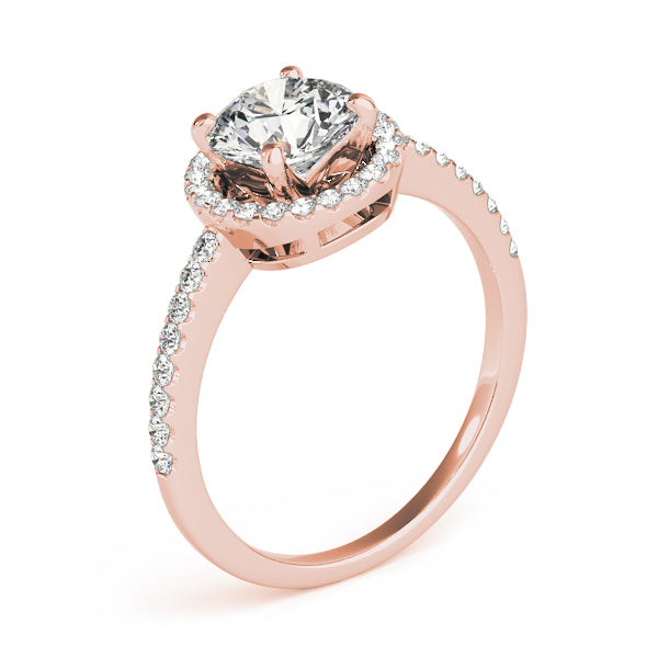Halo Pavé Diamond Engagement Ring (1/3 ct. tw.)