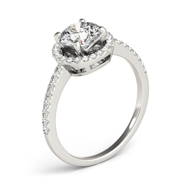 Halo Pavé Diamond Engagement Ring (1/3 ct. tw.)