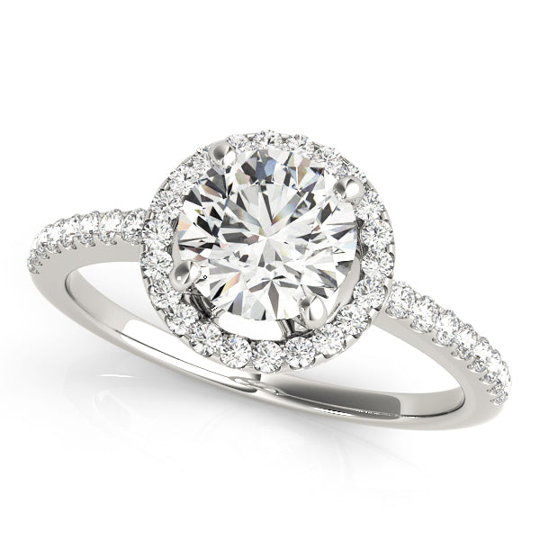 Halo Pavé Diamond Engagement Ring (1/3 ct. tw.)