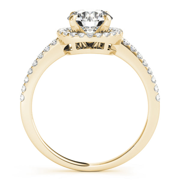 Halo Pavé Diamond Engagement Ring (1/3 ct. tw.)