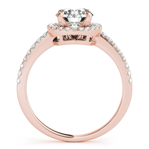 Halo Pavé Diamond Engagement Ring (1/3 ct. tw.)