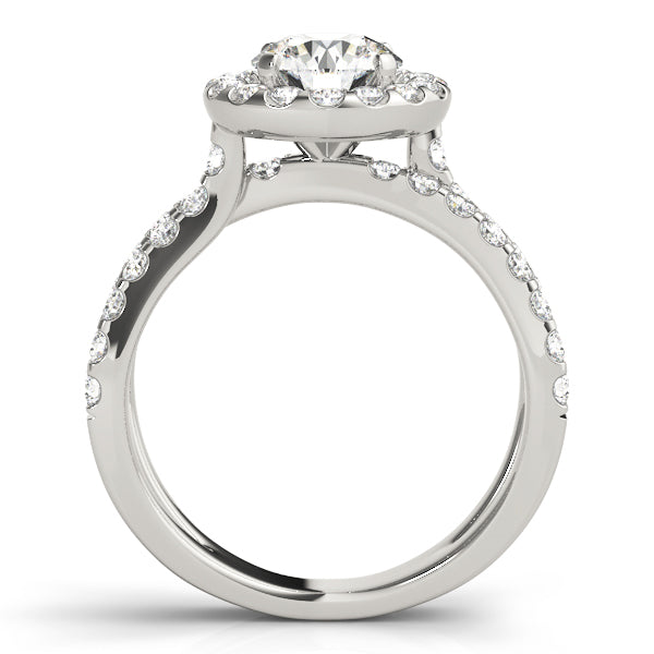 Split Shank Halo Diamond Engagement Ring (7/8 ct. tw.)
