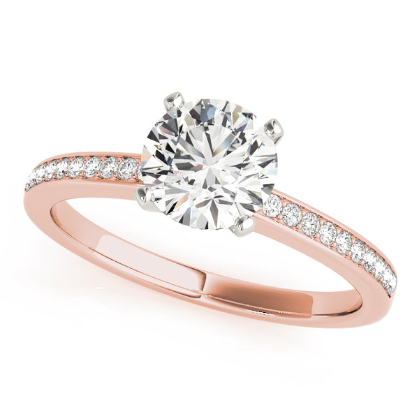 Petite Pavé Diamond Engagement Ring (1/10 ct. tw.)