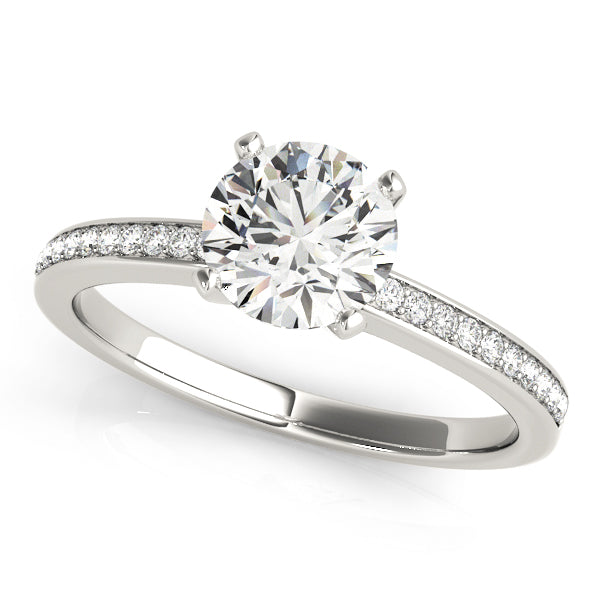 Petite Pavé Diamond Engagement Ring (1/10 ct. tw.)