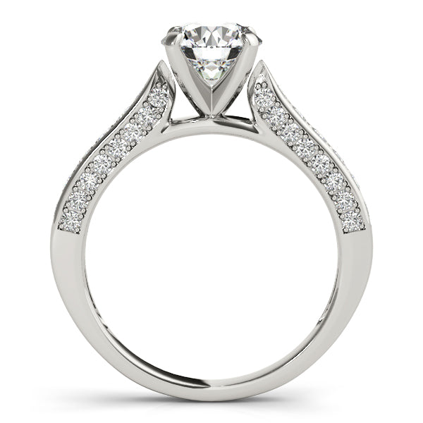 Channel-Set Split Shank Diamond Engagement Ring (7/8 ct. tw.)