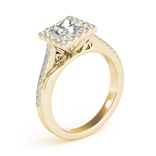 Halo Pavé Diamond Engagement Ring (1/2 ct. tw.)