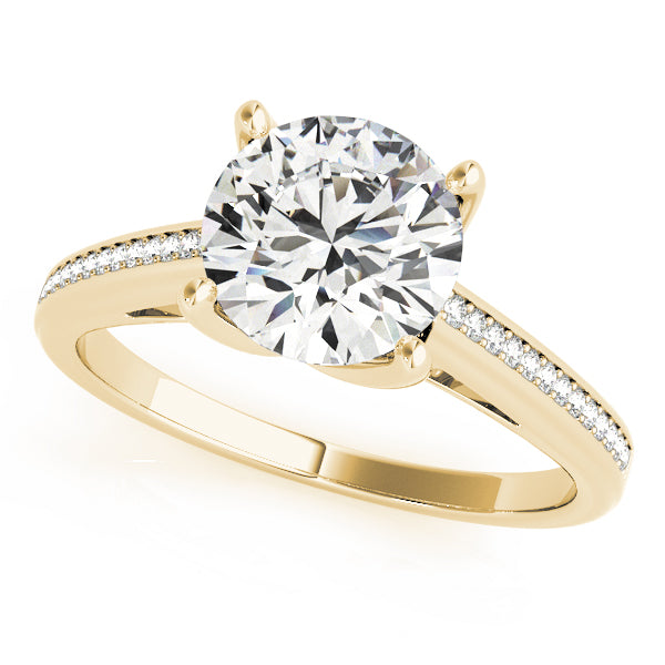 Petite Pavé Diamond Engagement Ring (1/15 ct. tw.)