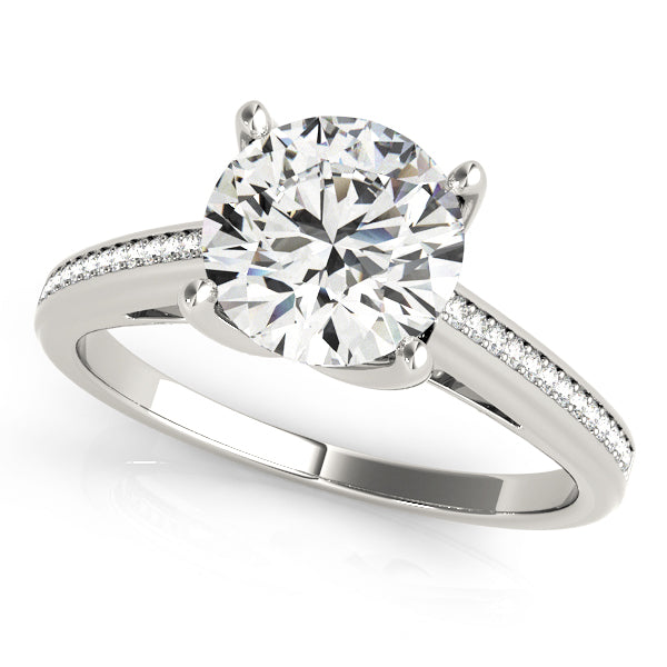 Petite Pavé Diamond Engagement Ring (1/15 ct. tw.)