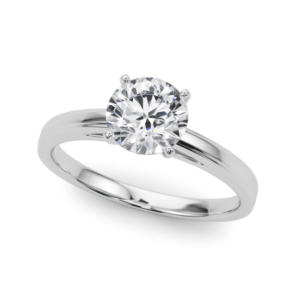 Classic Simple Solitaire Diamond Engagement Ring