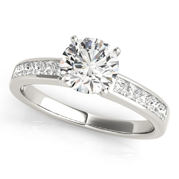 Channel-Set Princess Diamond Engagement Ring (3/8 ct. tw.)