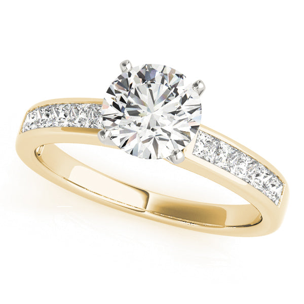 Channel-Set Princess Diamond Engagement Ring (1/2 ct. tw.)