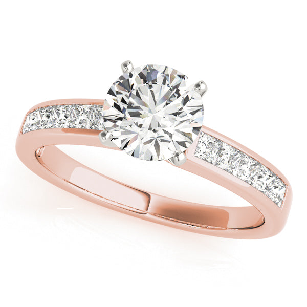 Channel-Set Princess Diamond Engagement Ring (1/2 ct. tw.)