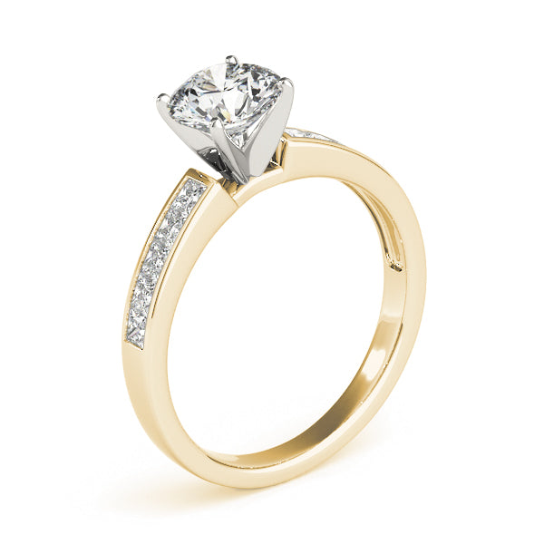 Channel-Set Princess Diamond Engagement Ring (1/2 ct. tw.)