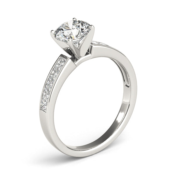 Channel-Set Princess Diamond Engagement Ring (1/2 ct. tw.)