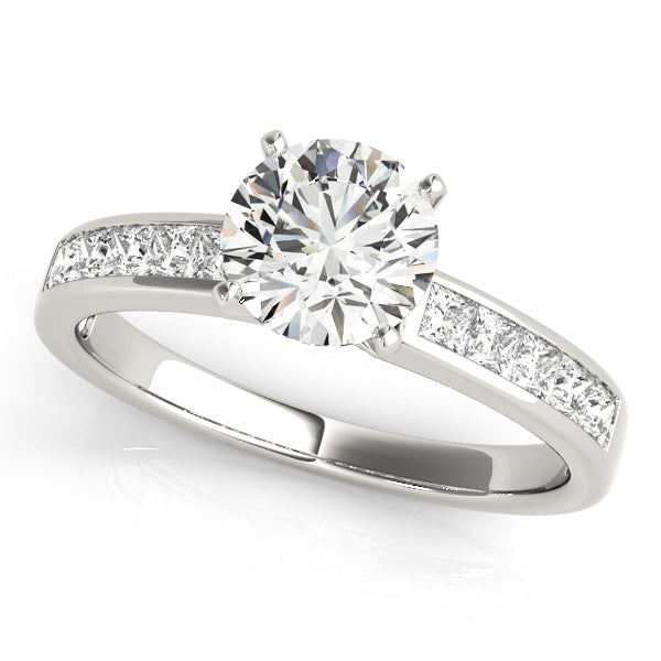 Channel-Set Princess Diamond Engagement Ring (1/2 ct. tw.)
