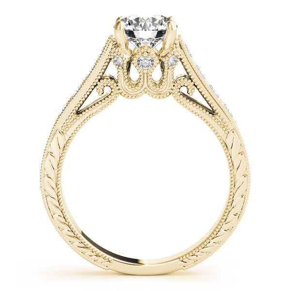 Graduated Milgrain Diamond Engagement Ring (1/3 ct. tw.)