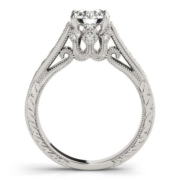 Graduated Milgrain Diamond Engagement Ring (1/3 ct. tw.)