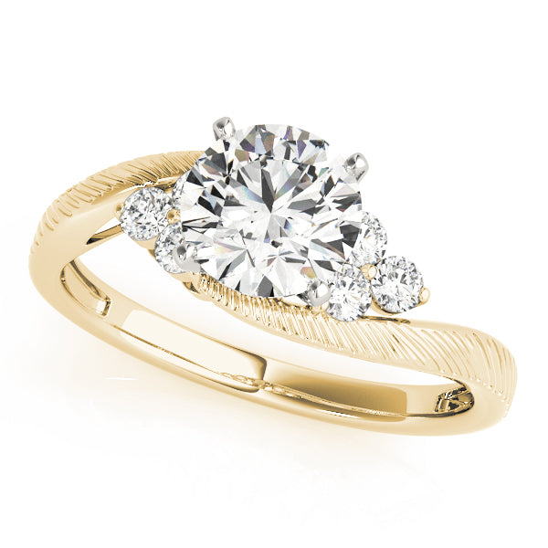 Twist Cluster Diamond Engagement Ring (1/5 ct. tw.)