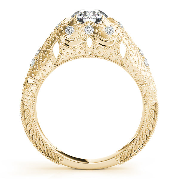Vintage Milgrain Diamond Engagement Ring (1/8 ct. tw.)