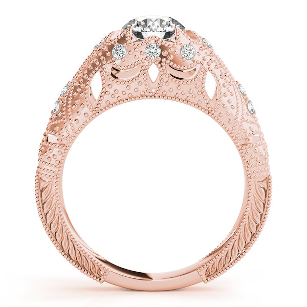 Vintage Milgrain Diamond Engagement Ring (1/8 ct. tw.)