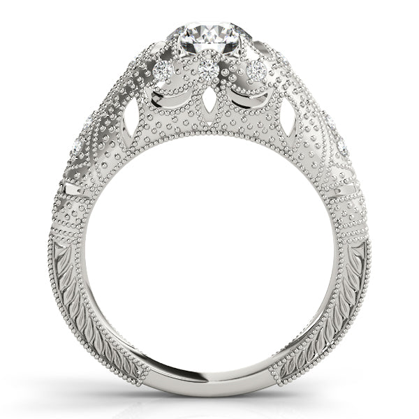 Vintage Milgrain Diamond Engagement Ring (1/8 ct. tw.)