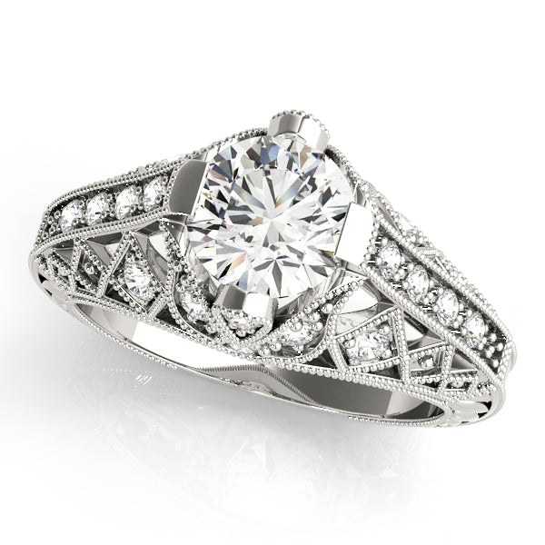 Vintage Lattice Diamond Engagement Ring (1/5 ct. tw.)
