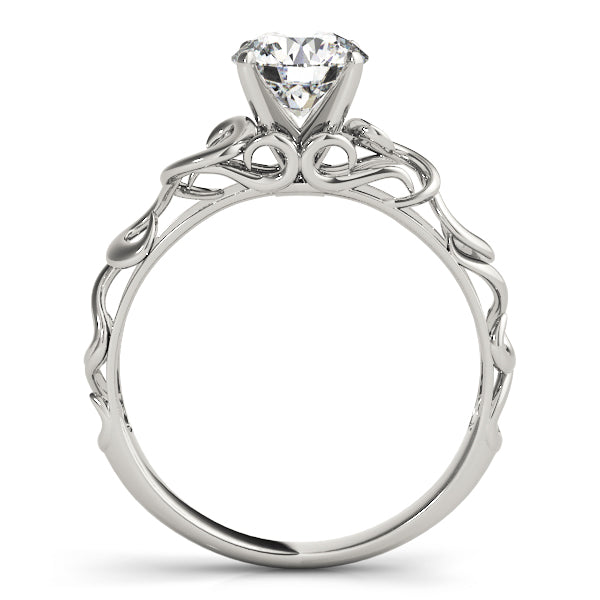 Romantic Scrollwork Engagement Ring