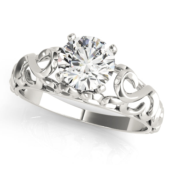 Romantic Filigree Engagement Ring