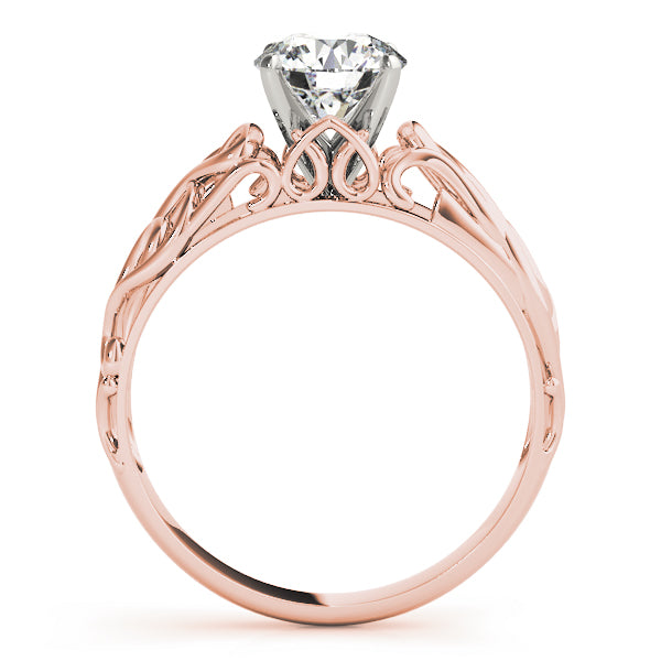 Romantic Scrollwork Engagement Ring