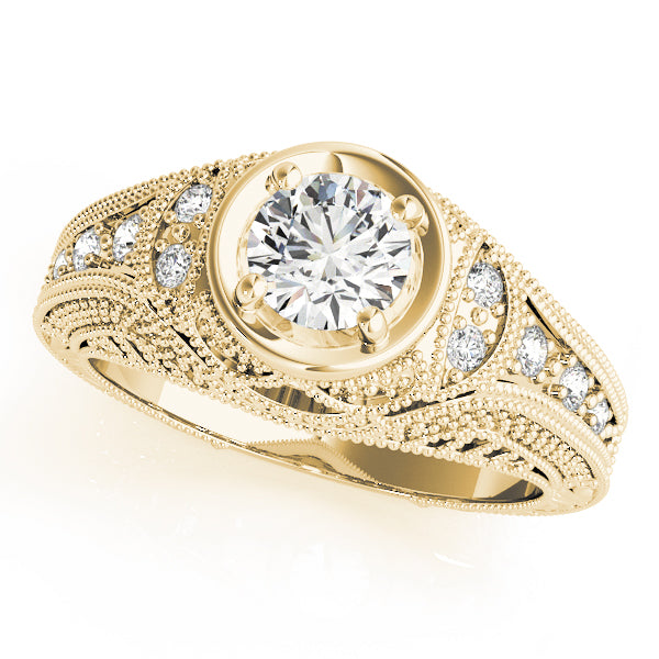 Romantic Milgrain Diamond Engagement Ring (1/10 ct. tw.)