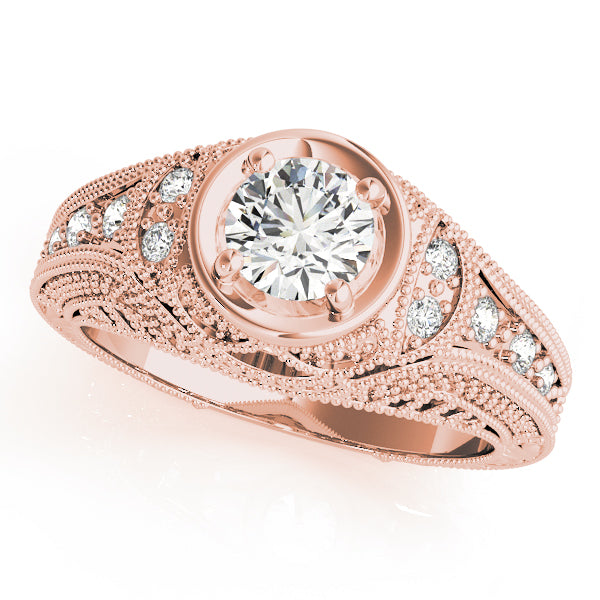 Romantic Milgrain Diamond Engagement Ring (1/10 ct. tw.)