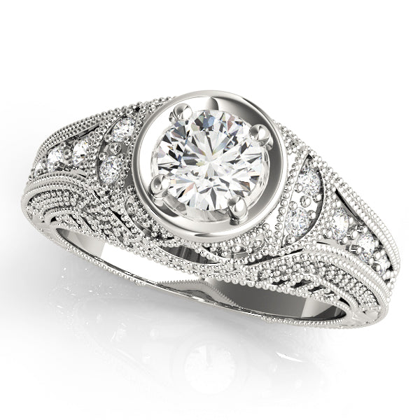 Romantic Milgrain Diamond Engagement Ring (1/10 ct. tw.)