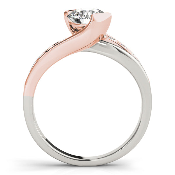 Graduated Channel-Set Twist Diamond Engagement Ring (1/4 ct. tw.)