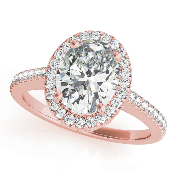 Halo Pavé Diamond Engagement Ring (1/3 ct. tw.)