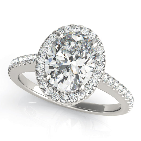 Halo Pavé Diamond Engagement Ring (1/3 ct. tw.)