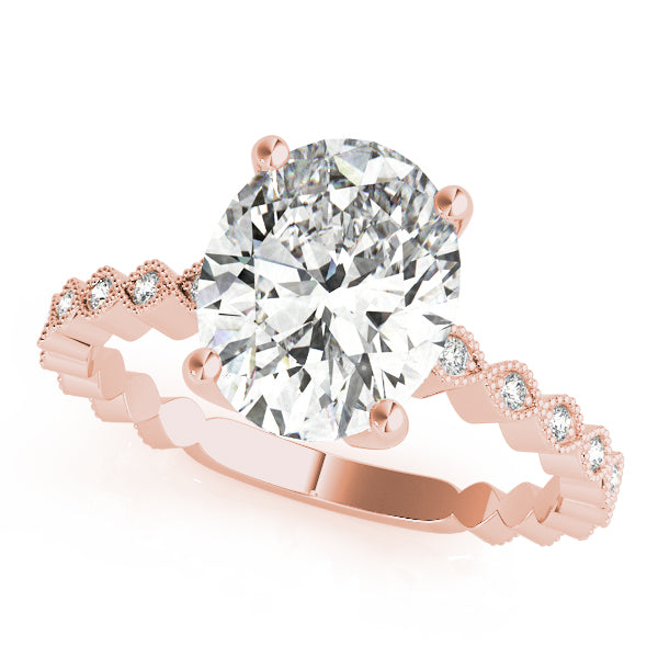 Beaded Milgrain Diamond Engagement Ring (1/10 ct. tw.)