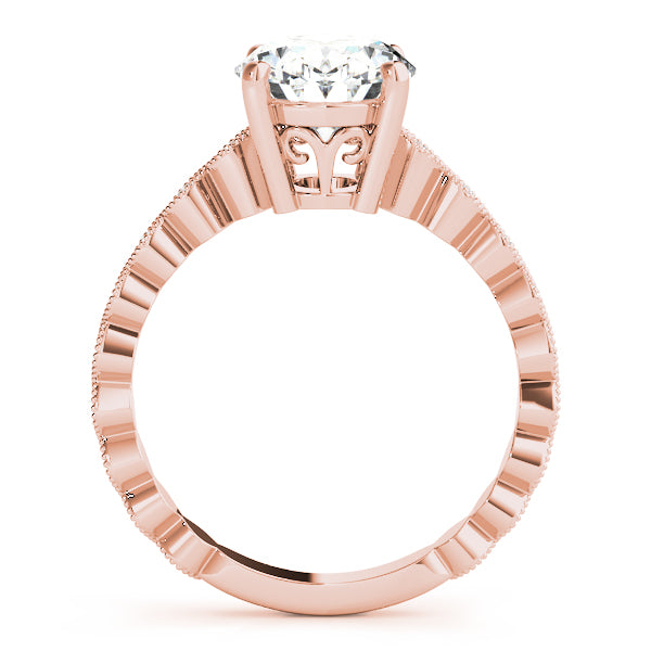 Beaded Milgrain Diamond Engagement Ring (1/10 ct. tw.)