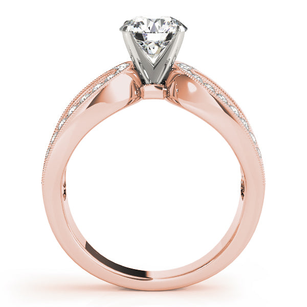 Romantic Pavé Diamond Crossover Engagement Ring (1/2 ct. tw.)