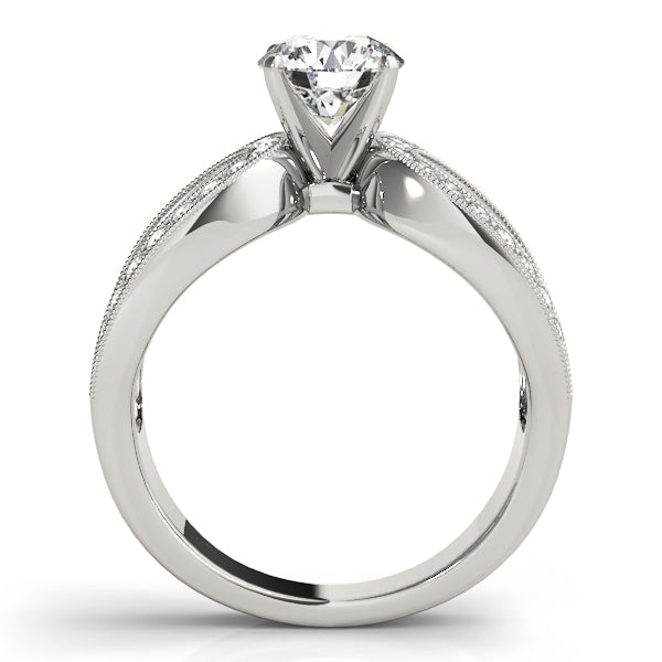 Romantic Pavé Diamond Crossover Engagement Ring (1/2 ct. tw.)