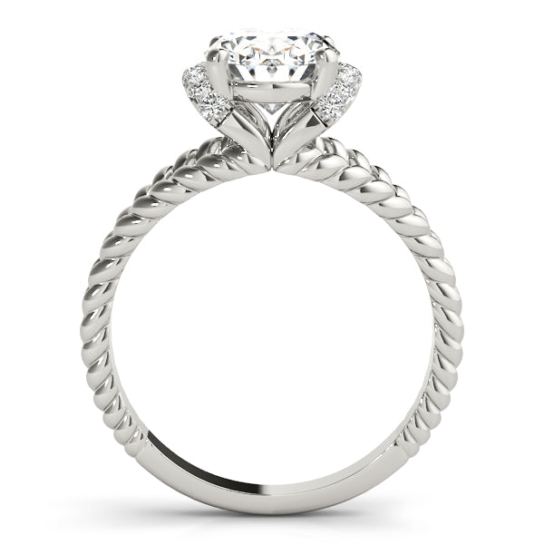 Twist Pavé Diamond Engagement Ring (1/8 ct. tw.)