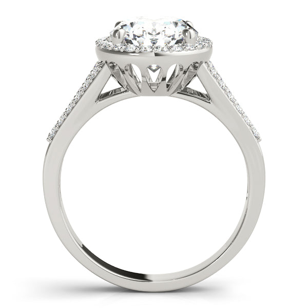Split Shank Halo Diamond Engagement Ring (1/3 ct. tw.)