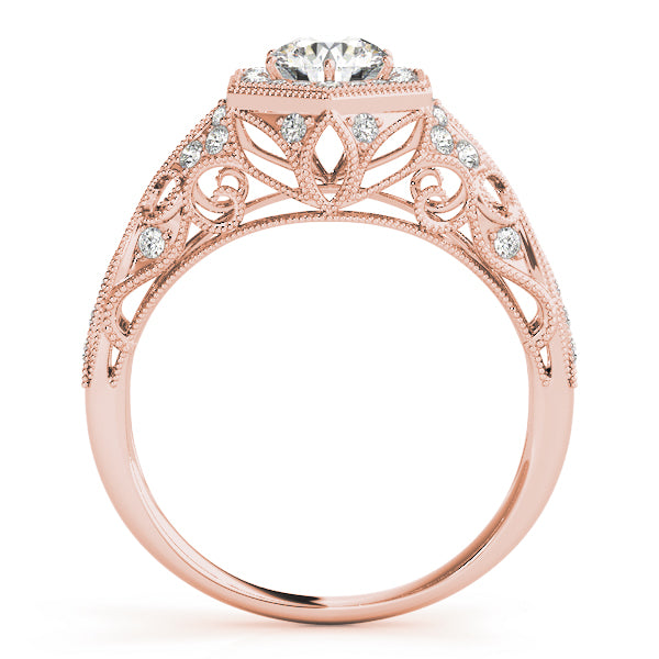 Vintage Filigree Halo Diamond Engagement Ring (3/4 ct. tw.)