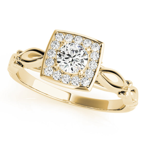 Halo Vine Motif Diamond Engagement Ring (1/6 ct. tw.)