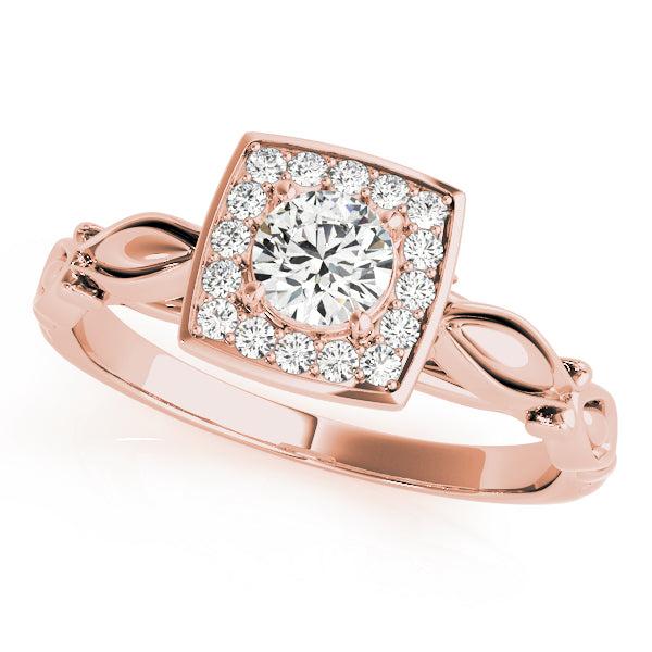 Halo Vine Motif Diamond Engagement Ring (1/6 ct. tw.)