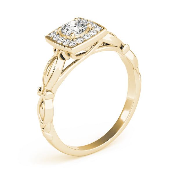 Halo Vine Motif Diamond Engagement Ring (1/6 ct. tw.)